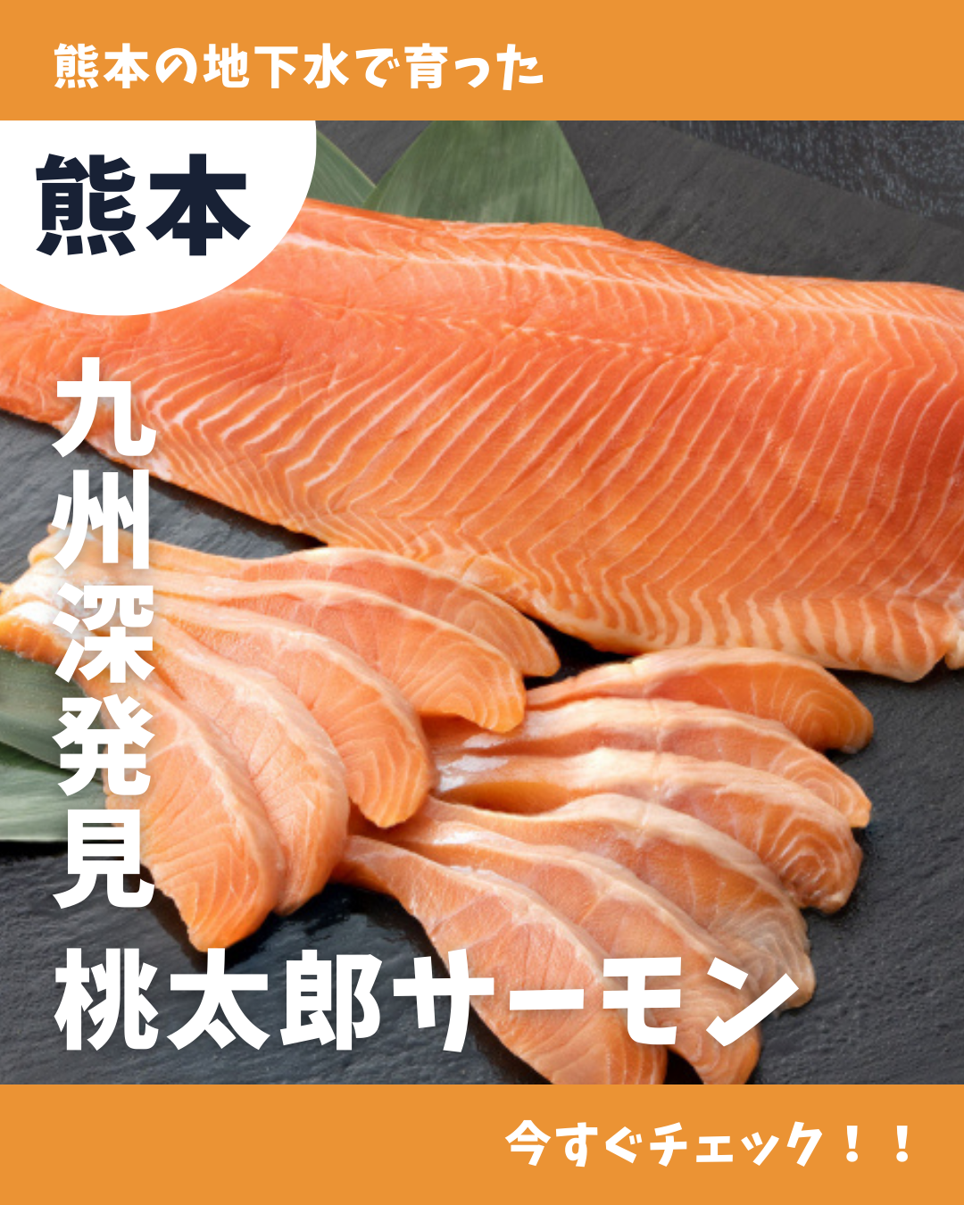 熊本の天然地下水で育成！『桃太郎サーモン』【くまもとモングルメ】