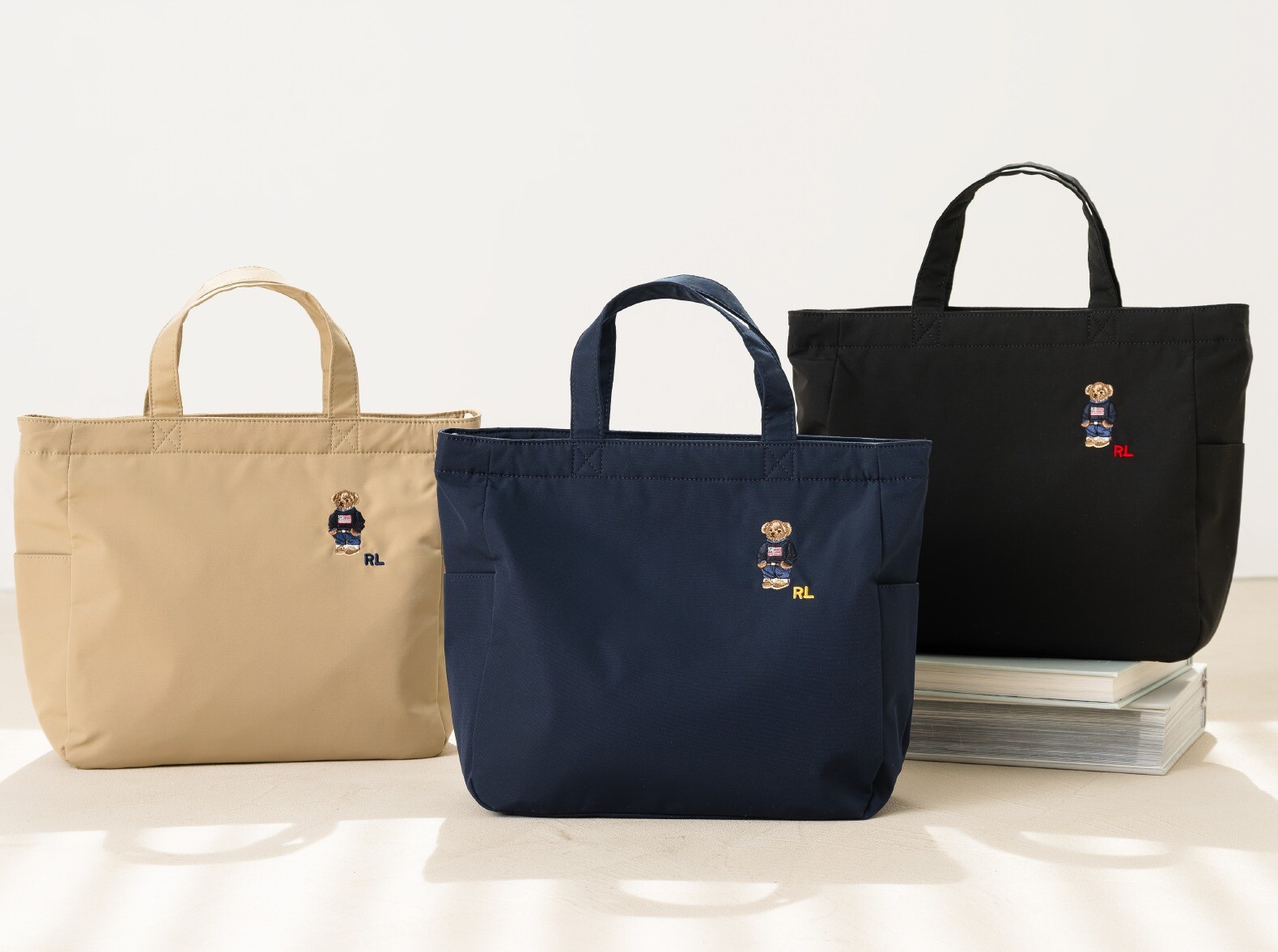 【軽やかに持てる、大人のポロベアトート＆サコッシュバッグ】