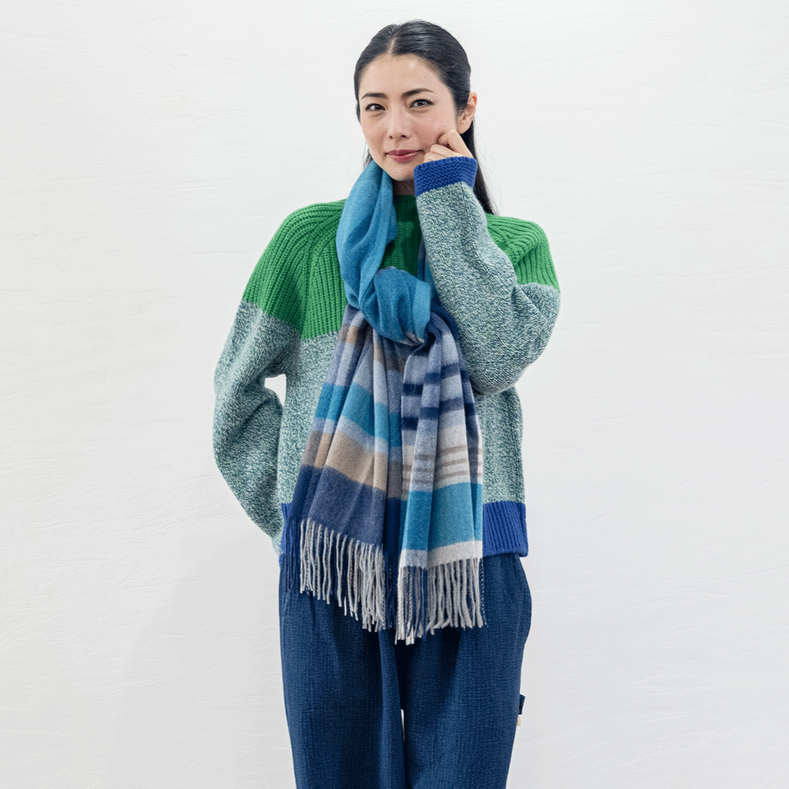 〈カスリラ〉カシミヤ・備後絣＆備後デニム