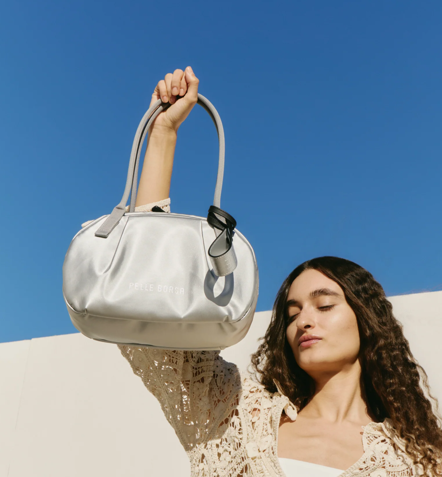 【PELLE BORSA】👜👛NEW!ギャザーが可愛い!ラウンドボストン