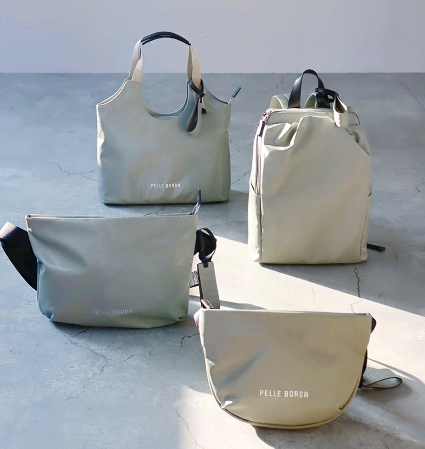 【PELLE BORSA】👜👛　チアーズシリーズに新色【セージ】登場！