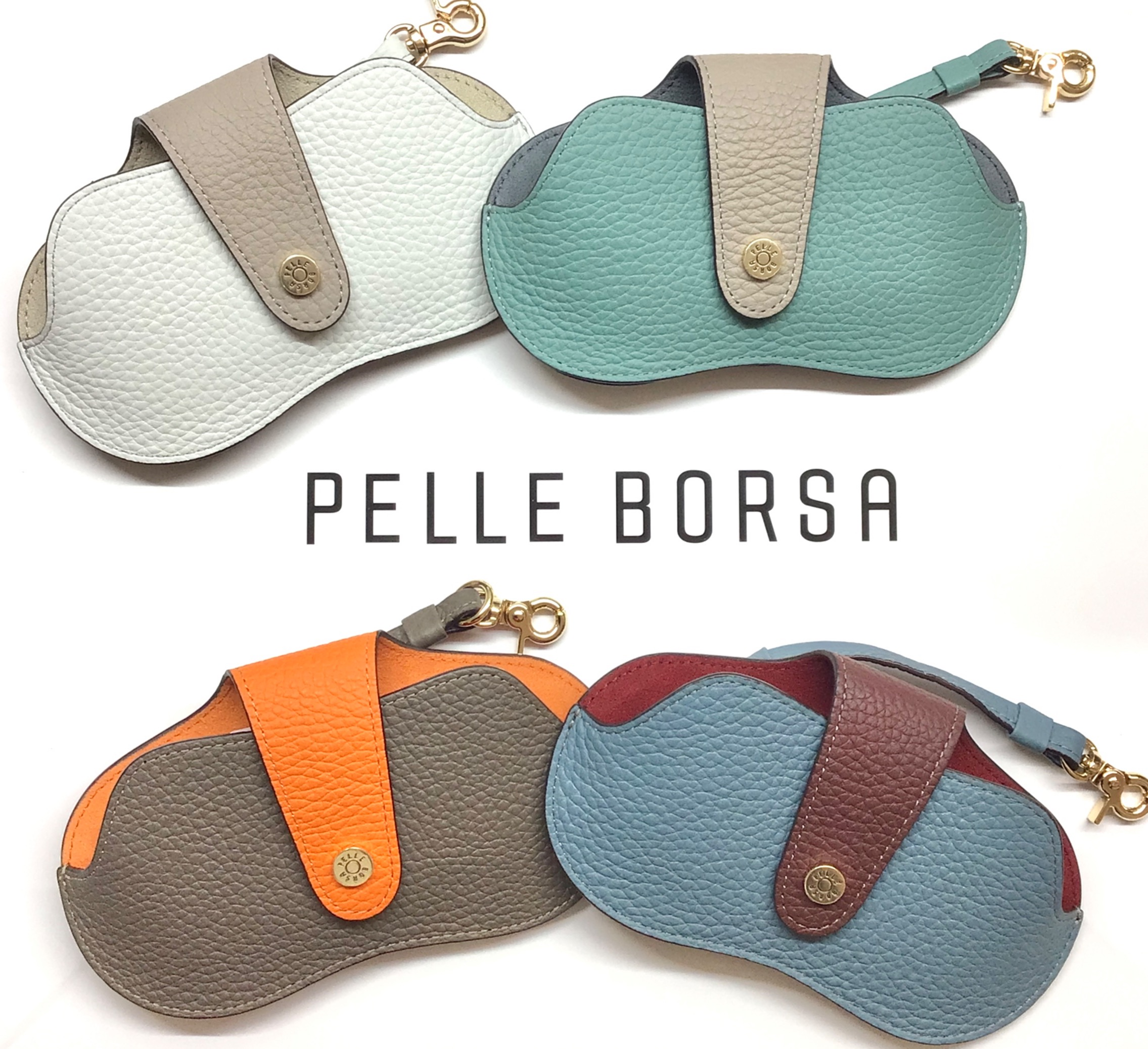 【PELLE BORSA】👜👛メガネケース👓ギフトにぴったり！新色はオフホワイト✨
