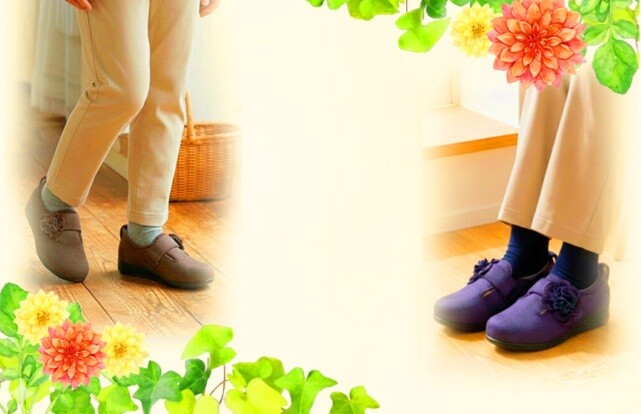 お花の想いのケアシューズ