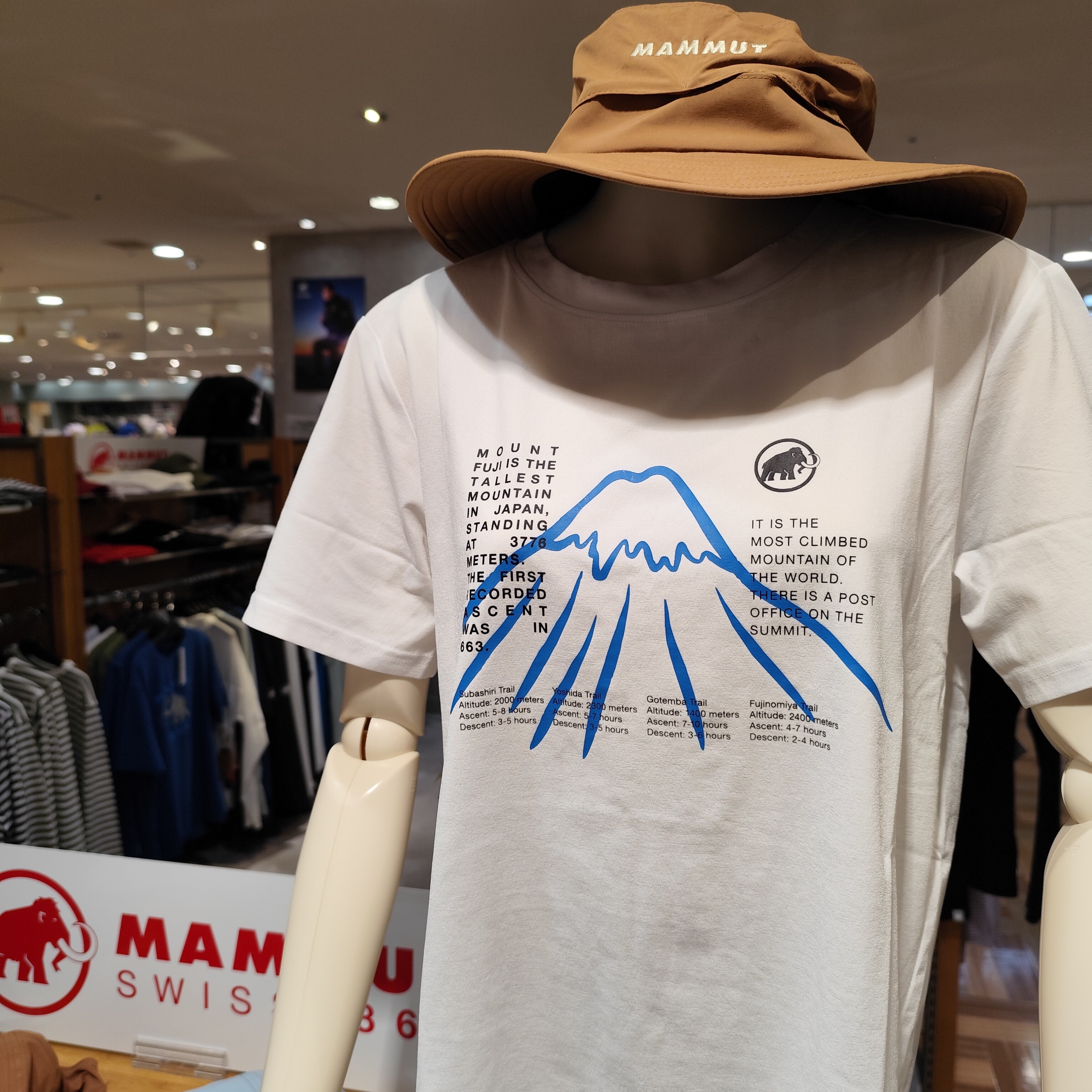 マムート「富士山＆剱岳Tシャツ」が入荷しました！