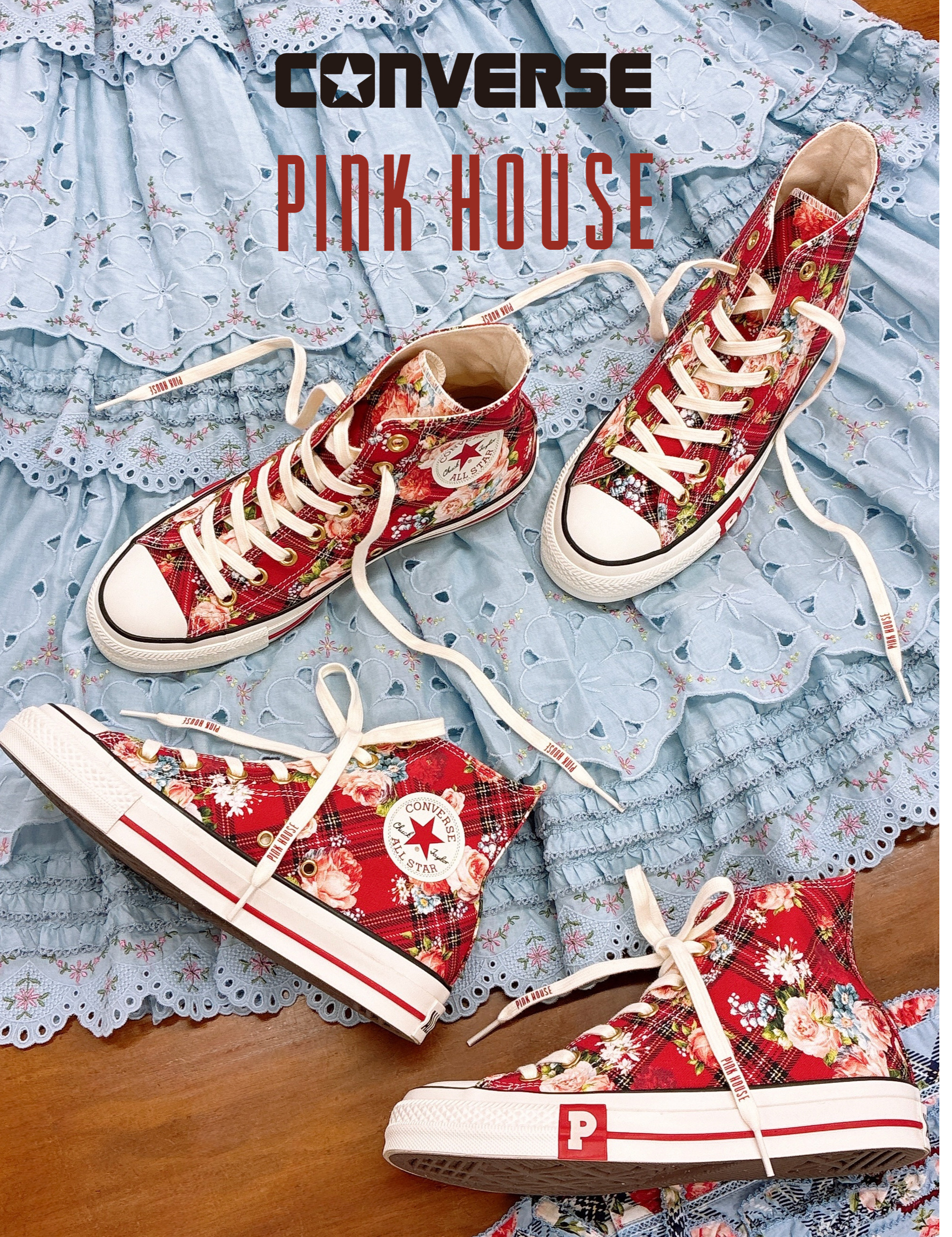 CONVERSE×PINKHOUSE　🎀🌹コラボスニーカー🌹🎀