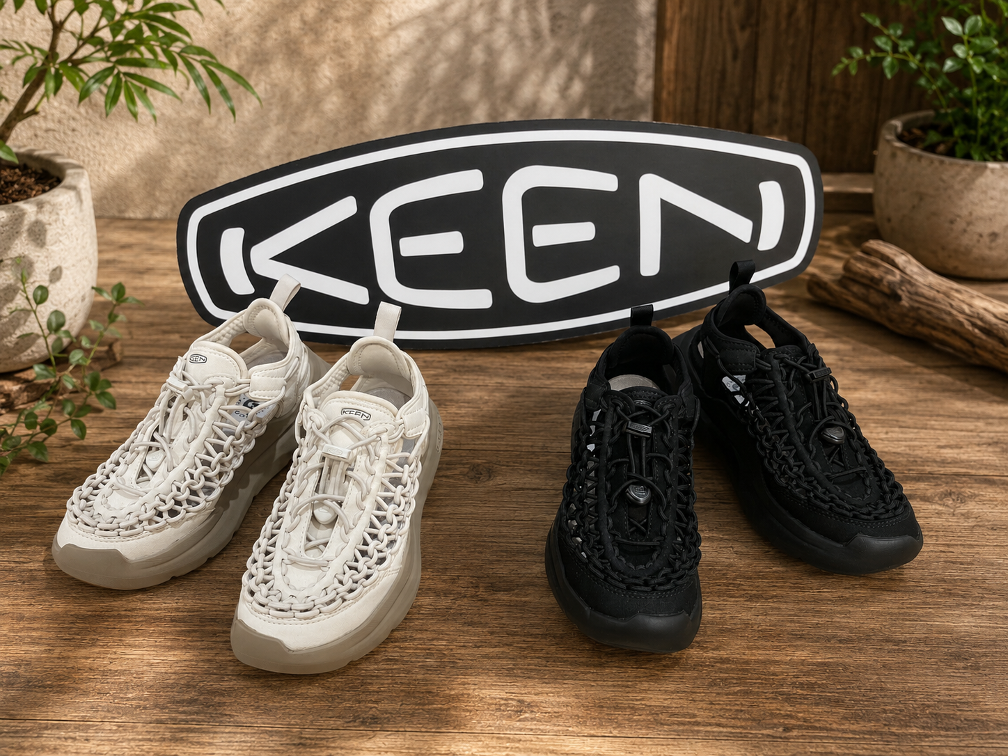 白コーデ×UNEEK WKは、頑張りすぎないおしゃれ感がちょうどいい。