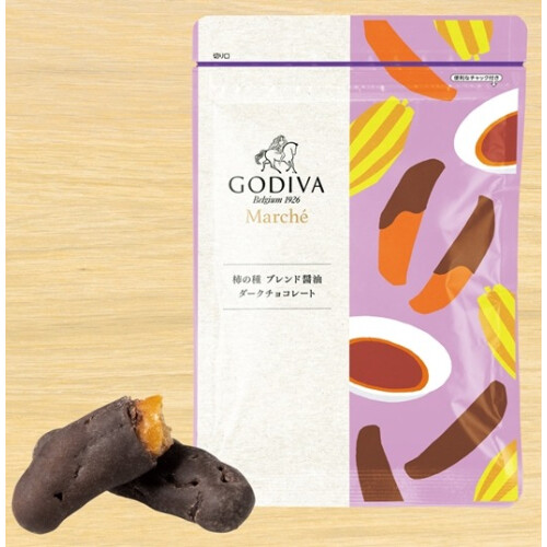 ゴディバ 柿の種 ブレンド醤油 ダークチョコレート