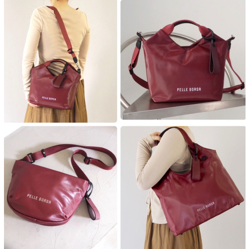 【PELLE BORSA】👜👛新色！ボルドー系の大人な『マルーン』カラーが登場