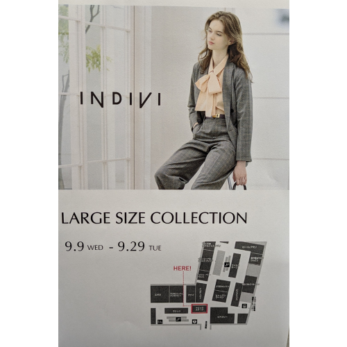 ◆INDIVI◆ ラージサイズコレクション POPUP　第2弾‼️