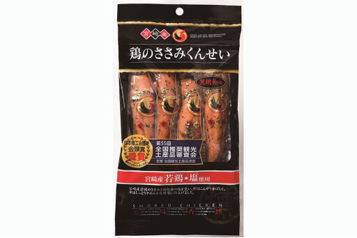 鶏のささみくんせい　黒胡椒味（４本入）