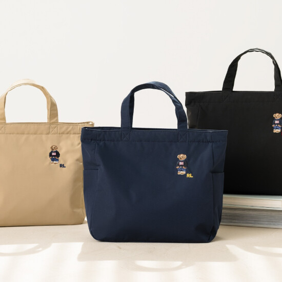【軽やかに持てる、大人のポロベアトート＆サコッシュバッグ】