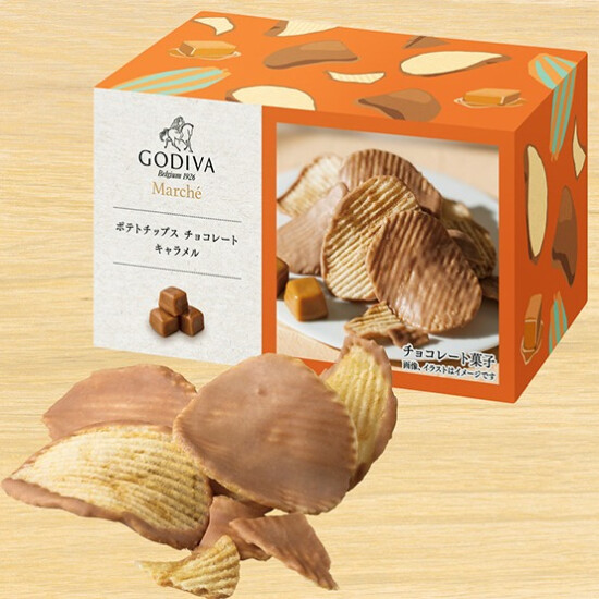 ゴディバ ポテトチップス チョコレート キャラメル