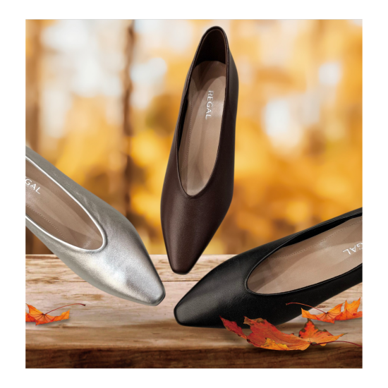 スッキリ細見えカバードパンプス☆REGAL