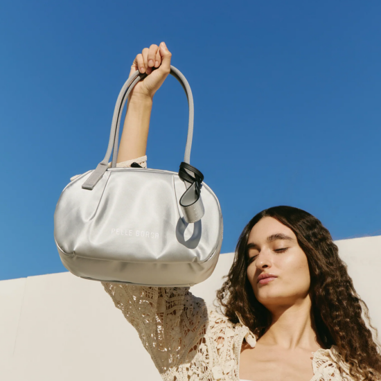 【PELLE BORSA】👜👛NEW！ギャザーが可愛い！ラウンドボストン