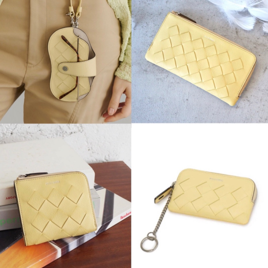 【PELLE BORSA】👜👛NEW！クリームイエローのお財布・小物が入荷しました💛