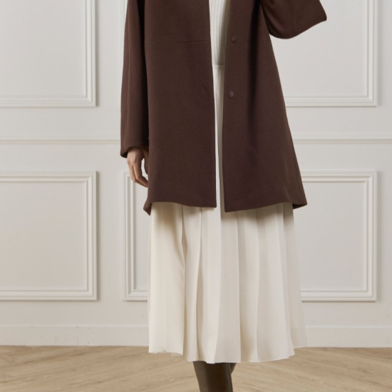 ステンカラーコート　　7-ID