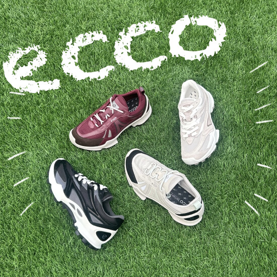 【 ECCO 】最新スニーカーで街歩きをもっと快適に👟🎵