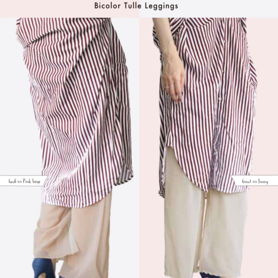 バイカラーチュールレギンス入荷‼️