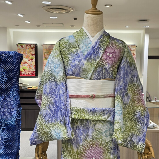 絞りゆかた入荷しました👘